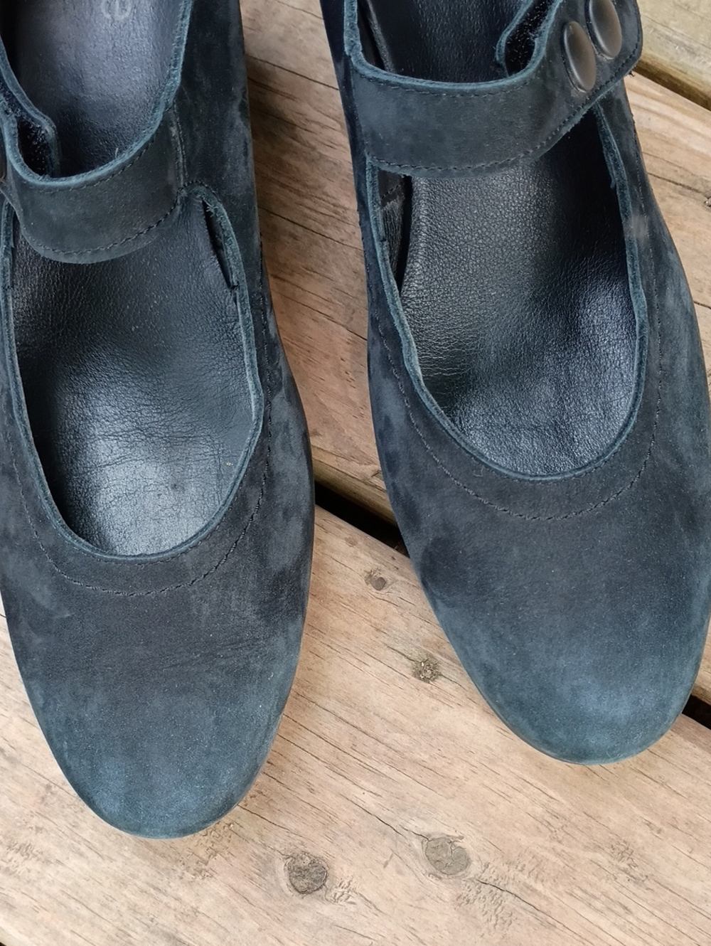 Arche Black Suede Mary Janes US 7.5 EU 38.5 - Picture 5 of 12